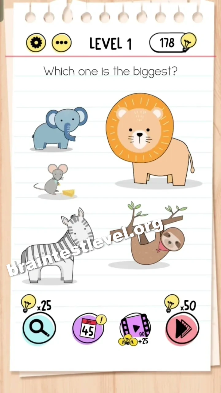 Brain Test Level 1 screenshot 2