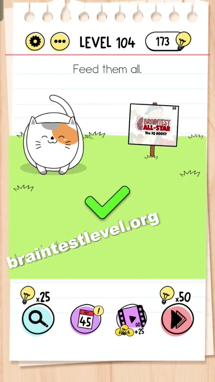Brain Test Level 104 screenshot 2