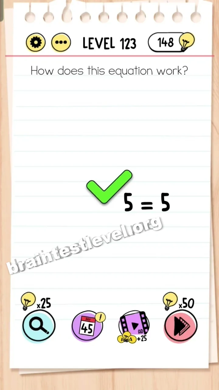 Brain Test Level 123 screenshot 2