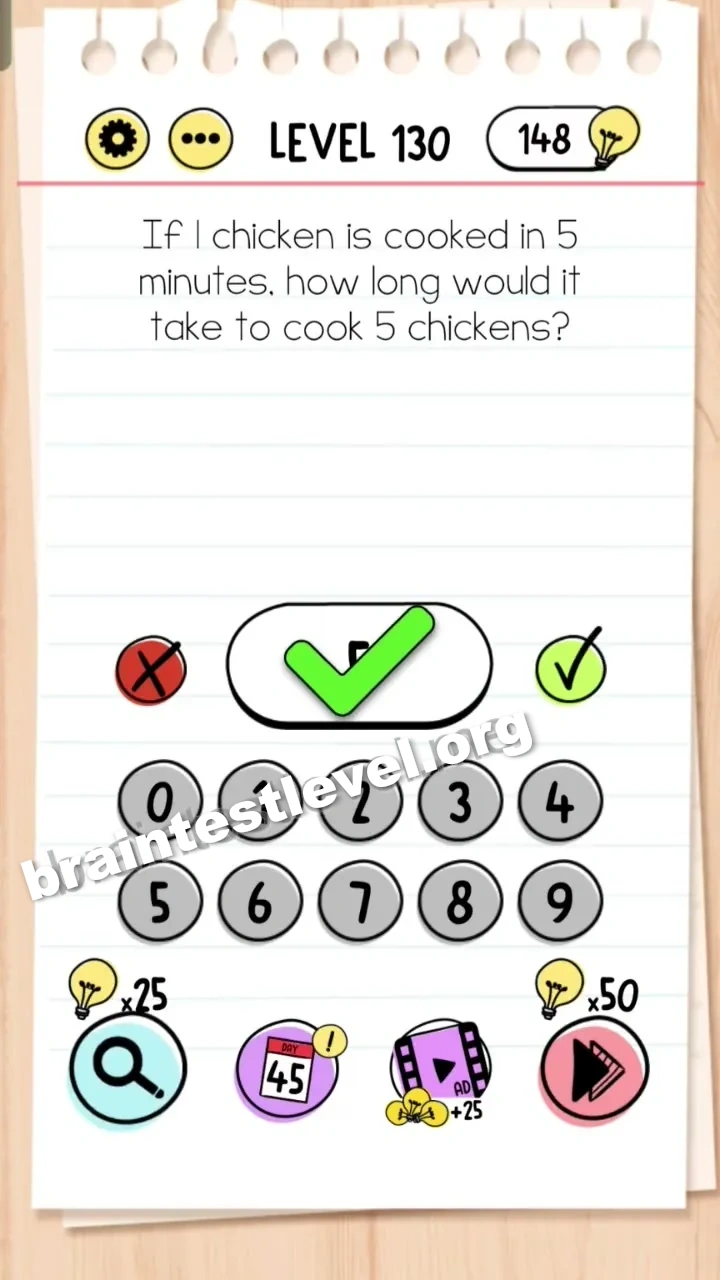 Brain Test Level 130 screenshot 2