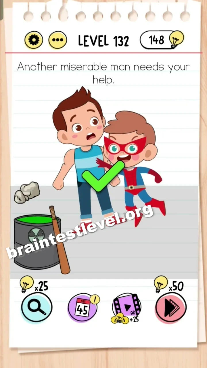 Brain Test Level 132 screenshot 2