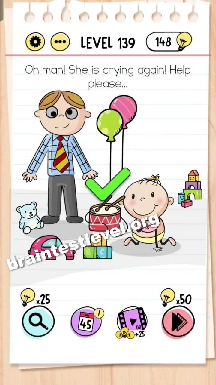 Brain Test Level 139 screenshot 2