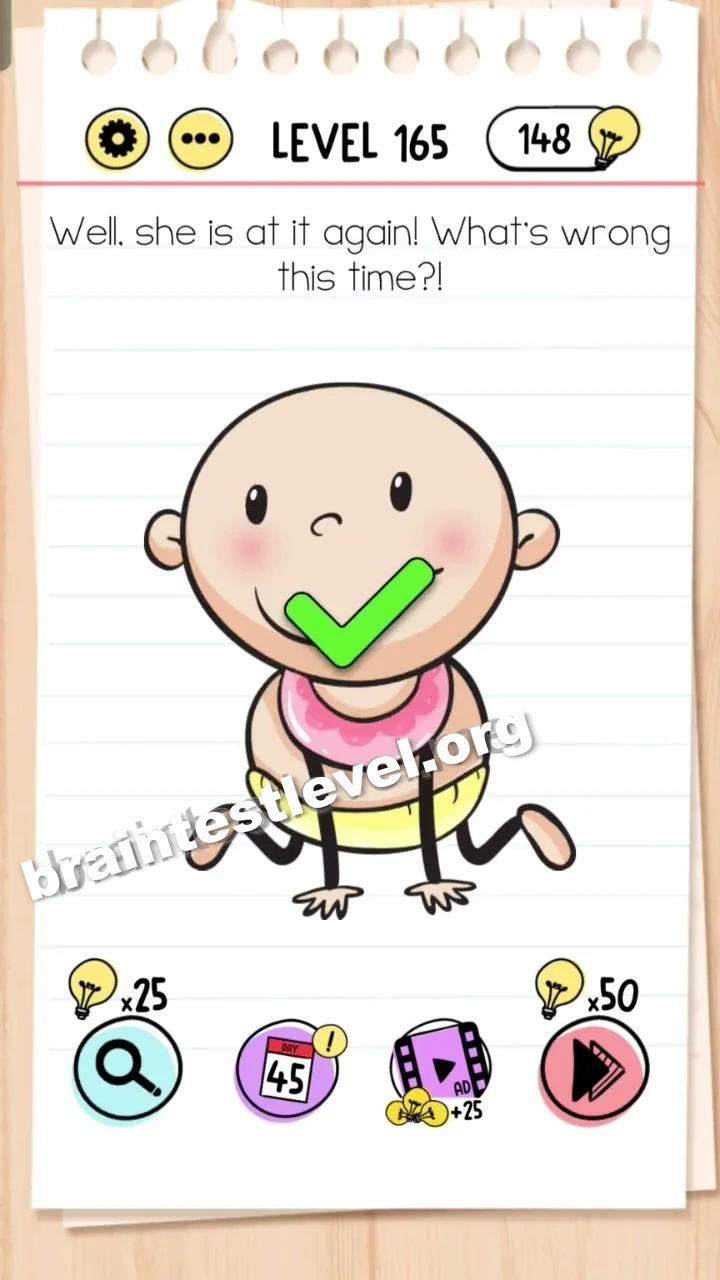 Brain Test Level 165 screenshot 2