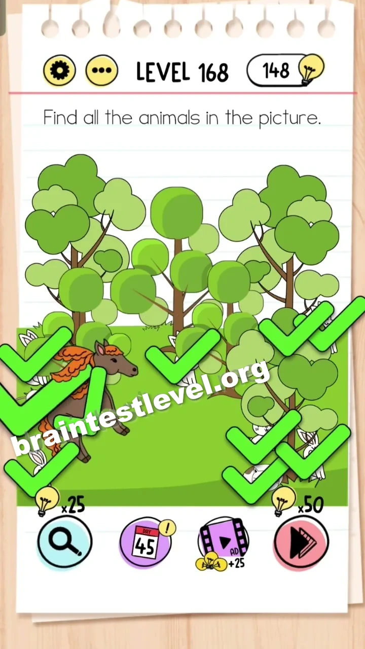 Brain Test Level 168 screenshot 2