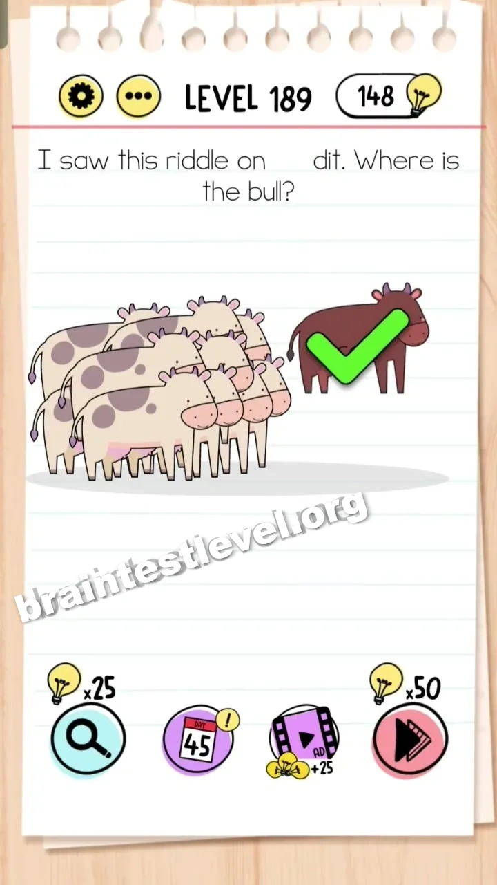 Brain Test Level 189 screenshot 2