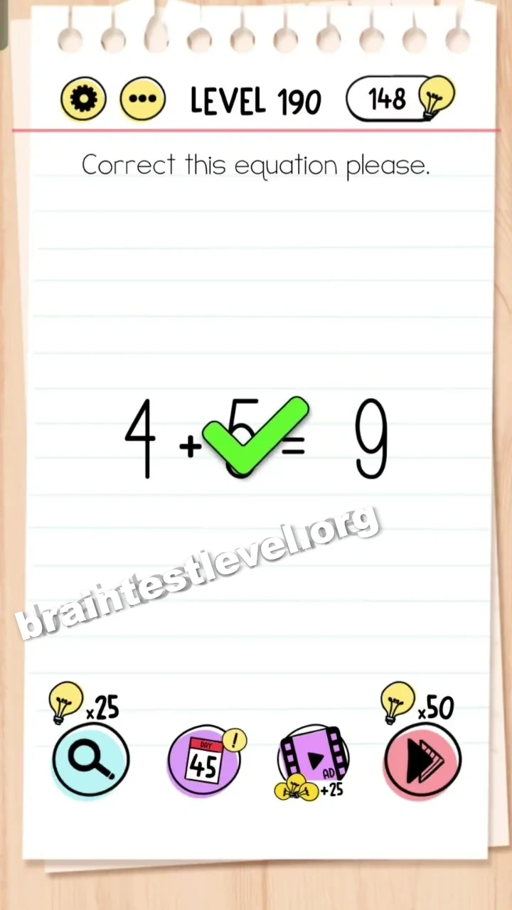 Brain Test Level 190 screenshot 2