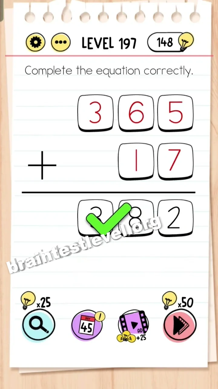 Brain Test Level 197 screenshot 2