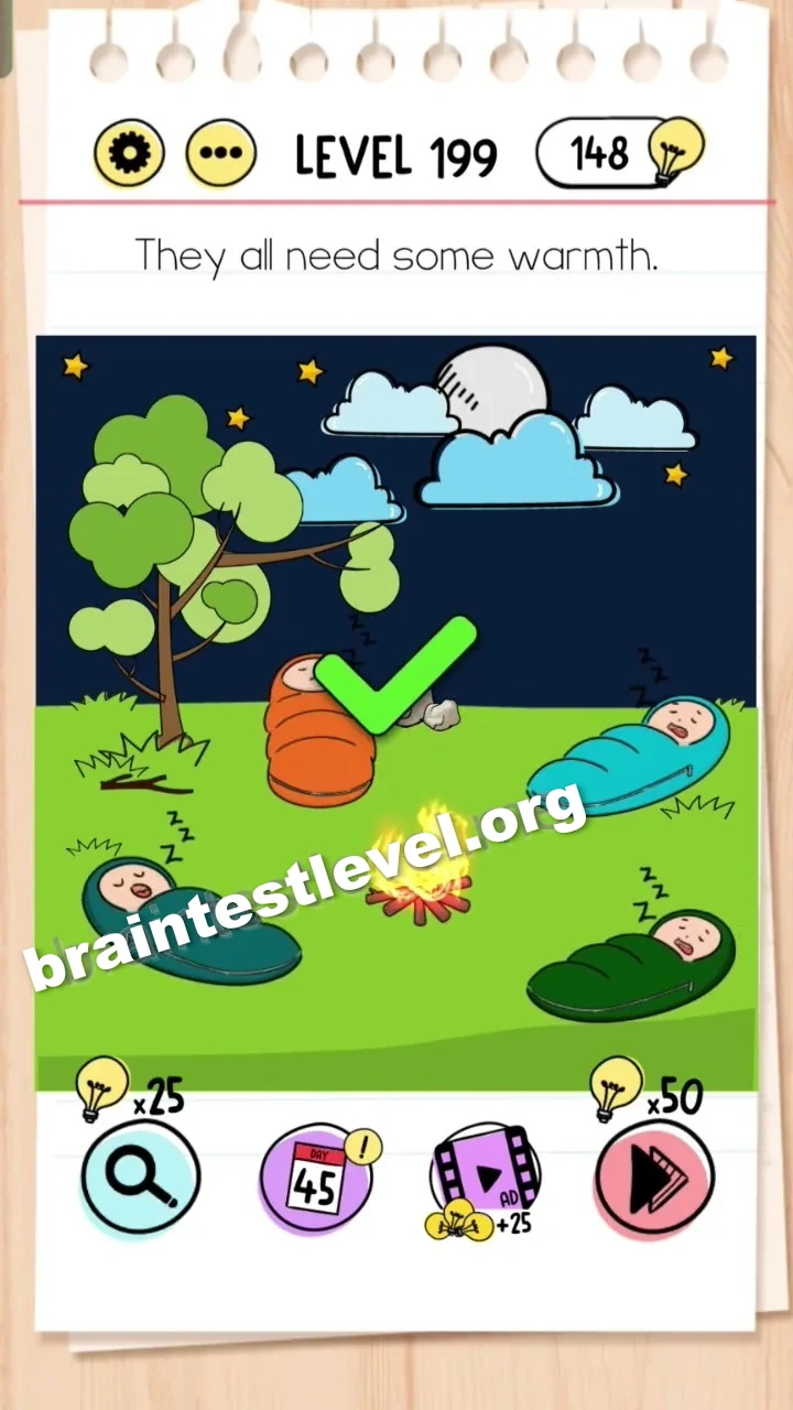 Brain Test Level 199 screenshot 2