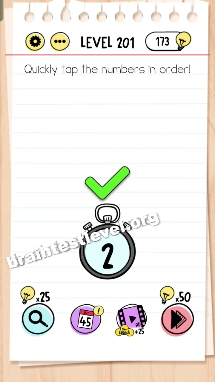 Brain Test Level 201 screenshot 2