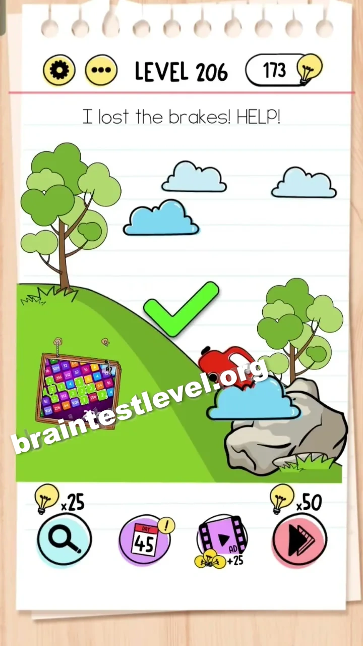 Brain Test Level 206 screenshot 2