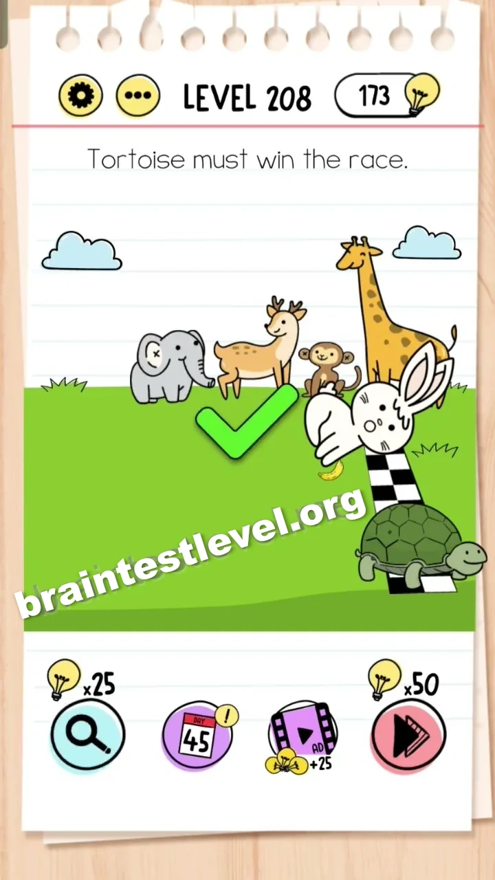 Brain Test Level 208 screenshot 2