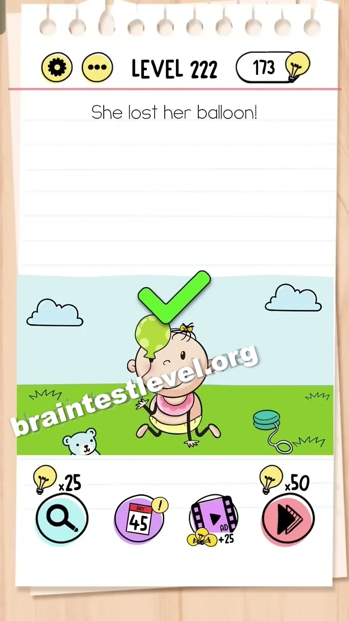 Brain Test Level 222 screenshot 2