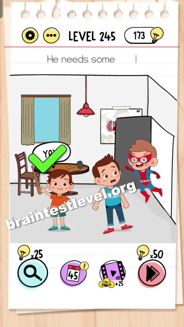 Brain Test Level 245 screenshot 2
