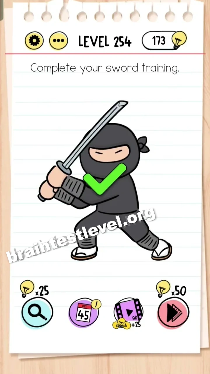 Brain Test Level 254 screenshot 2