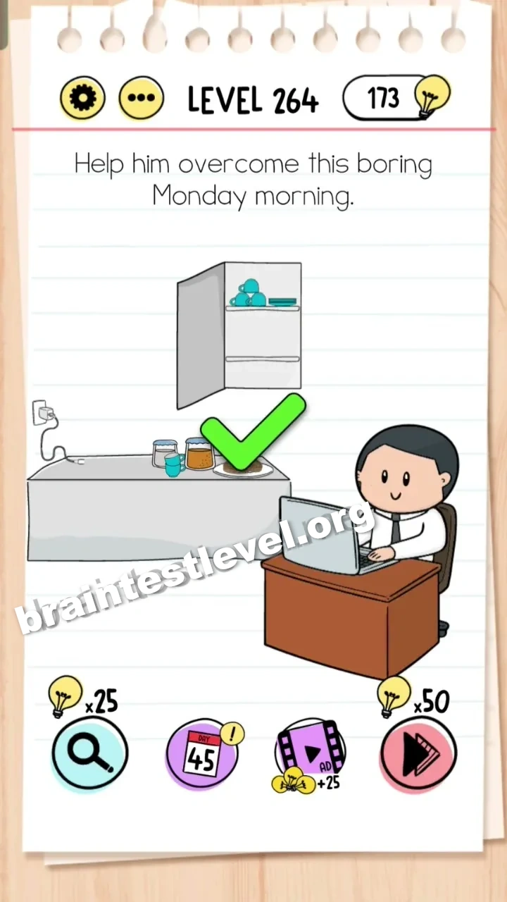Brain Test Level 264 screenshot 2