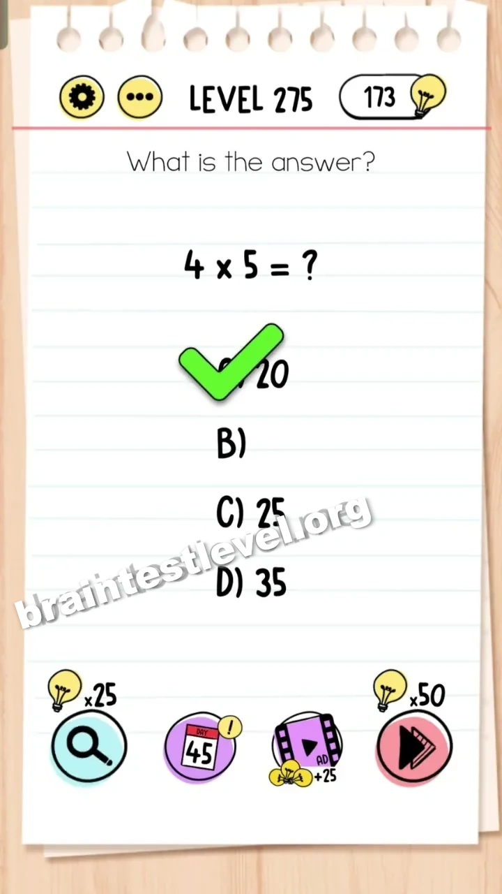 Brain Test Level 275 screenshot 2