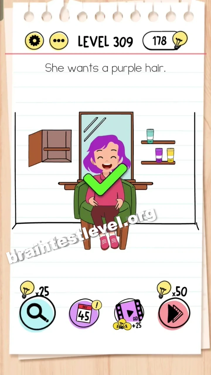 Brain Test Level 309 screenshot 2