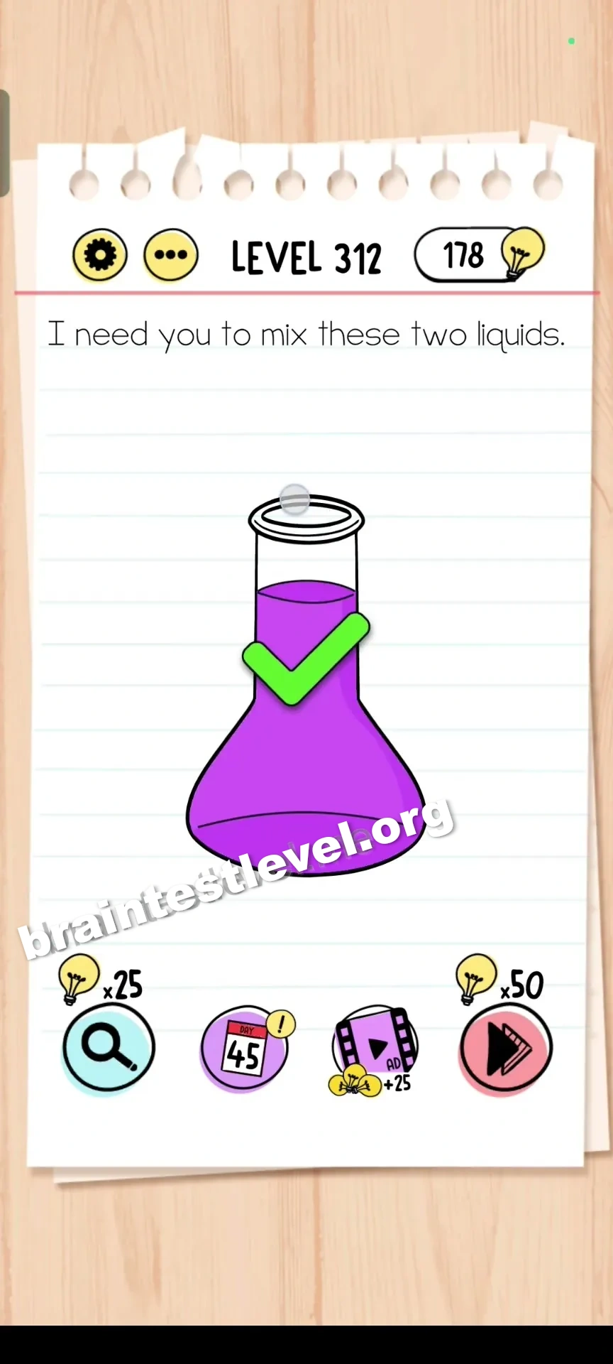 Brain Test Level 312 screenshot 2