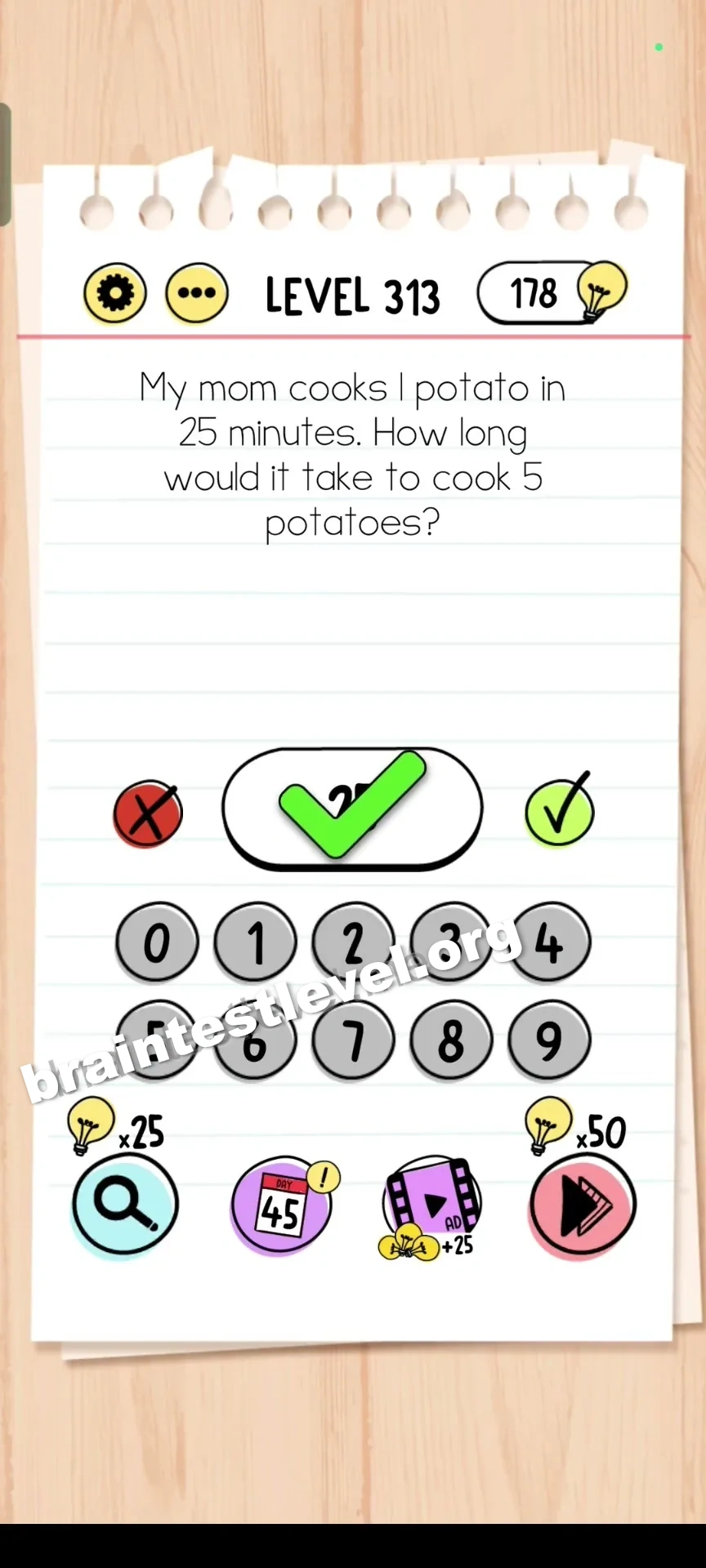 Brain Test Level 313 screenshot 2