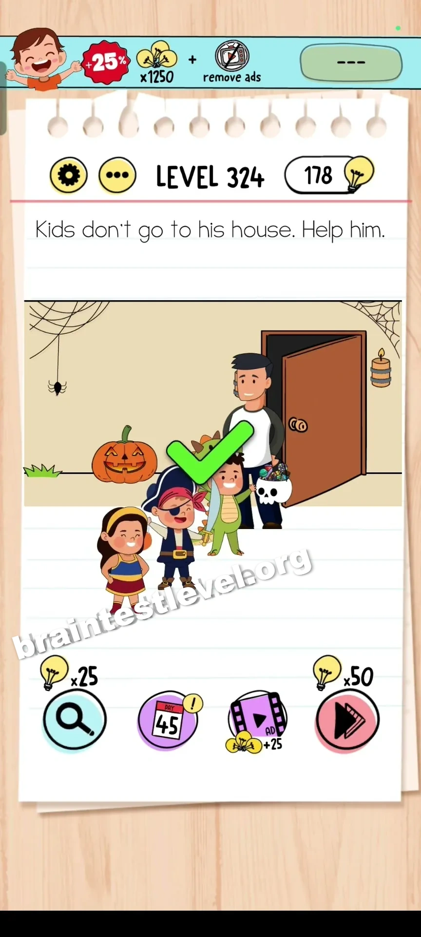 Brain Test Level 324 screenshot 2