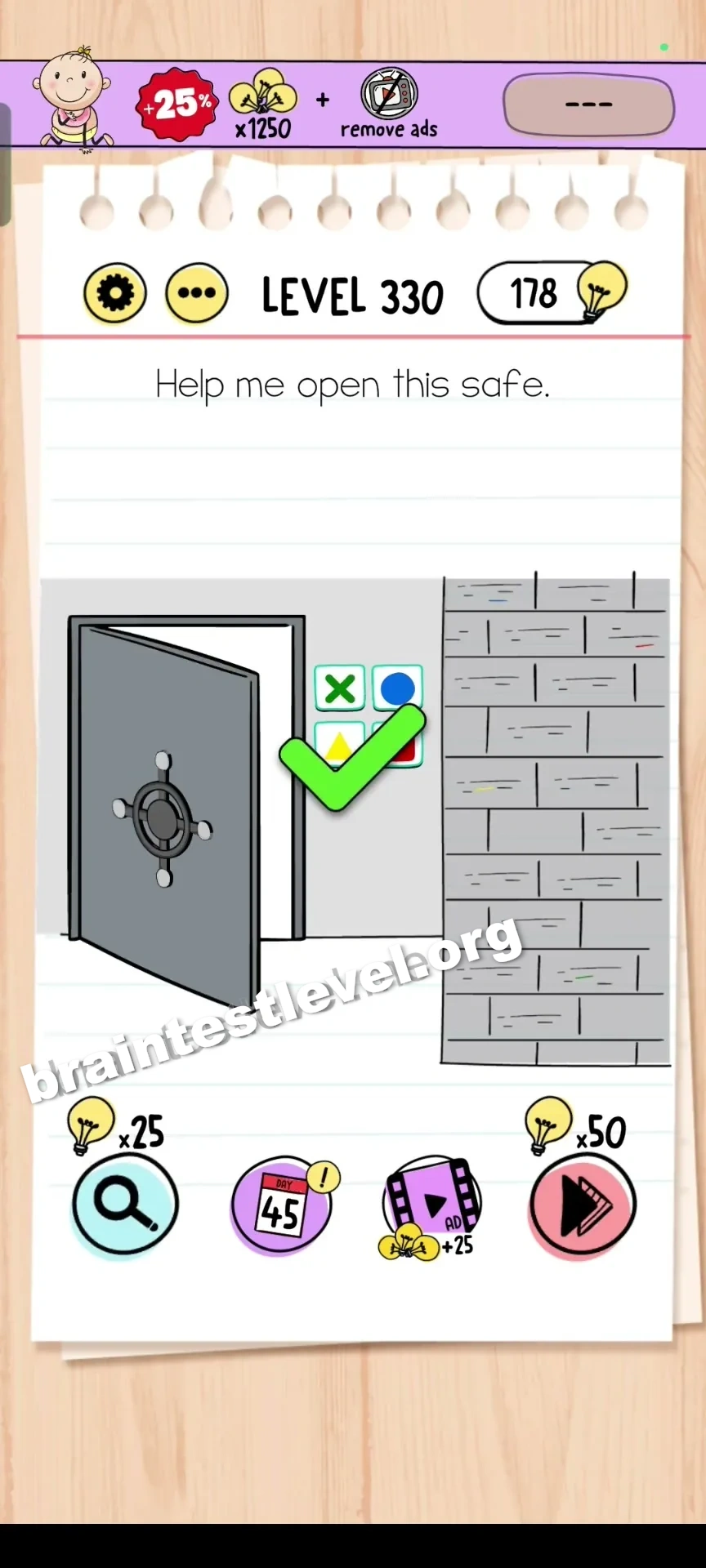 Brain Test Level 330 screenshot 2