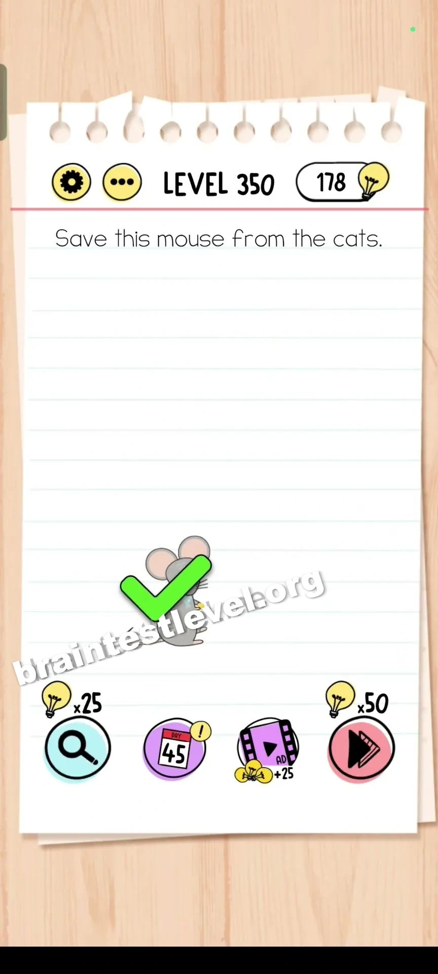 Brain Test Level 350 screenshot 2