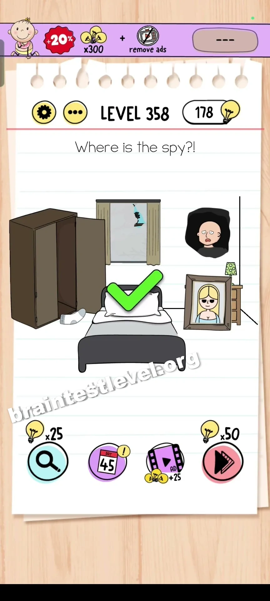 Brain Test Level 358 screenshot 2