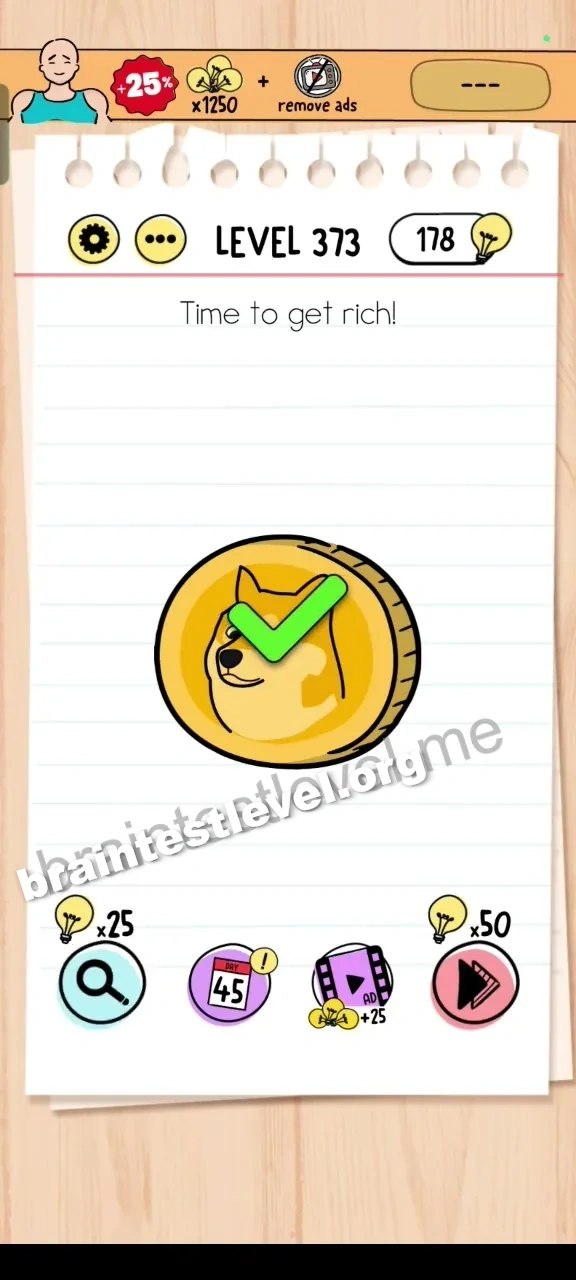 Brain Test Level 373 screenshot 2