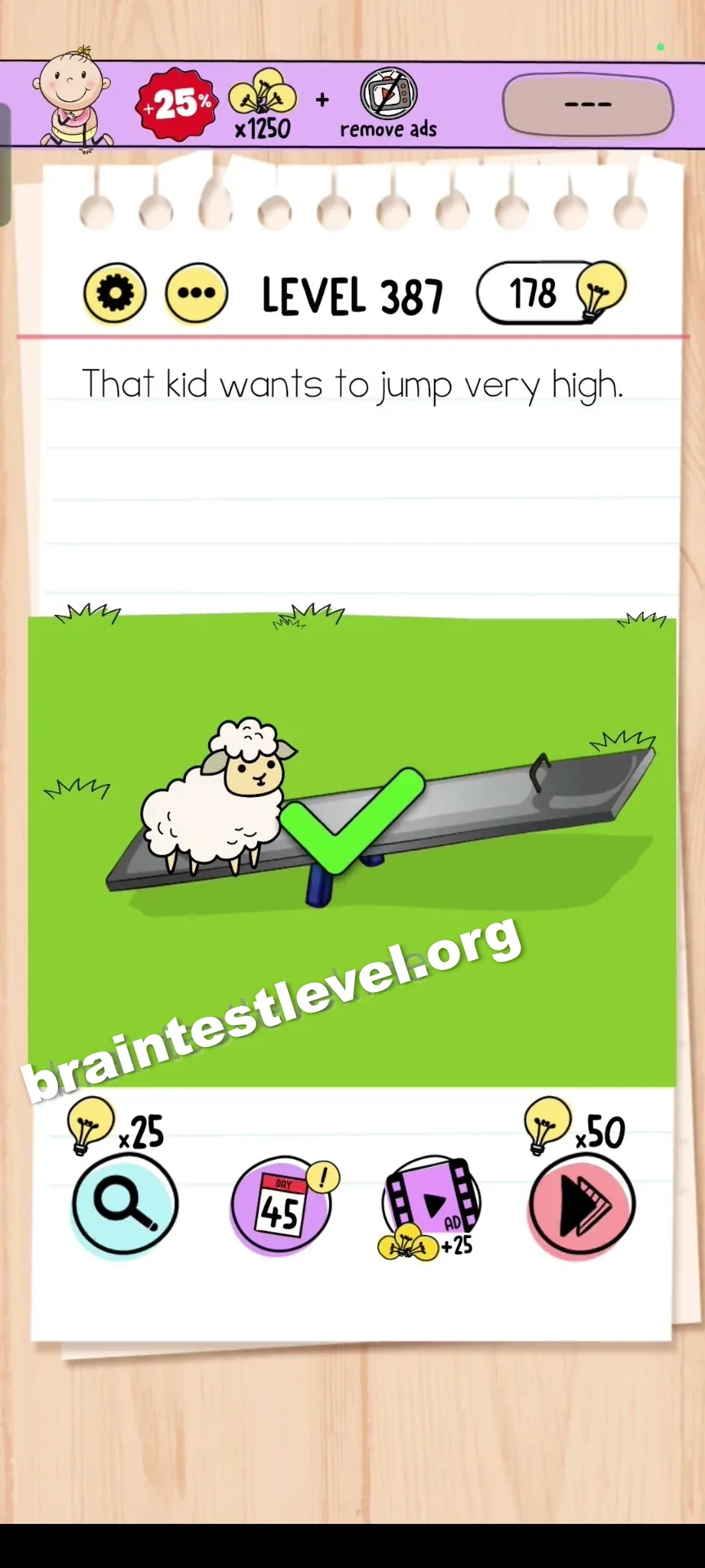 Brain Test Level 387 screenshot 2