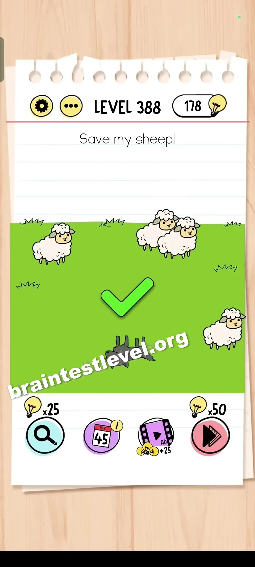 Brain Test Level 388 screenshot 2