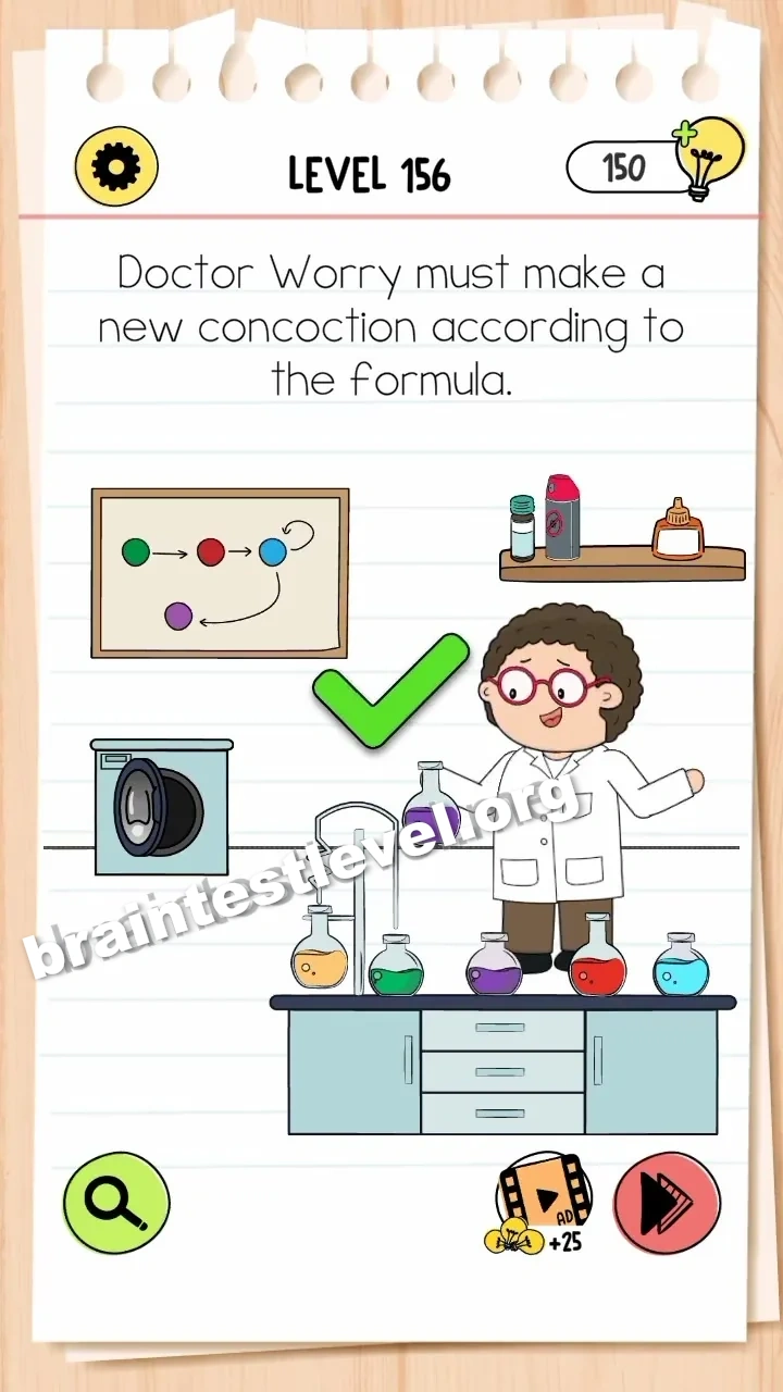 Brain Test 4 Level 156 screenshot 2