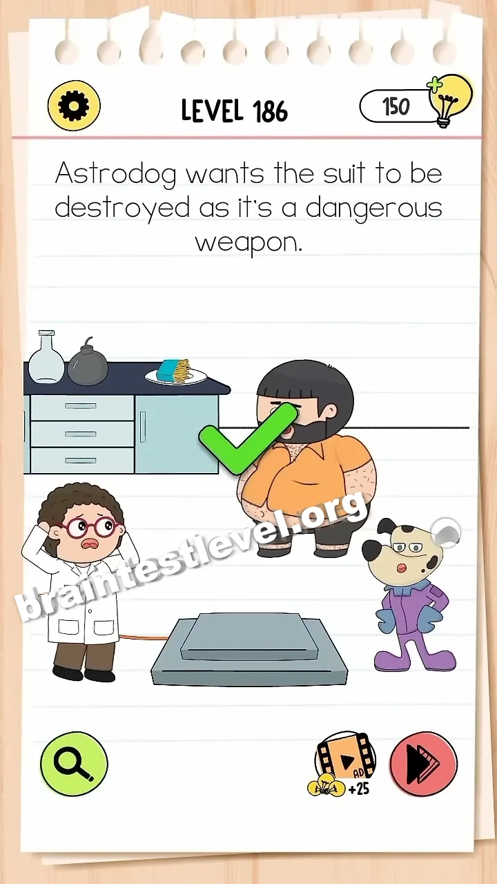 Brain Test 4 Level 186 screenshot 2