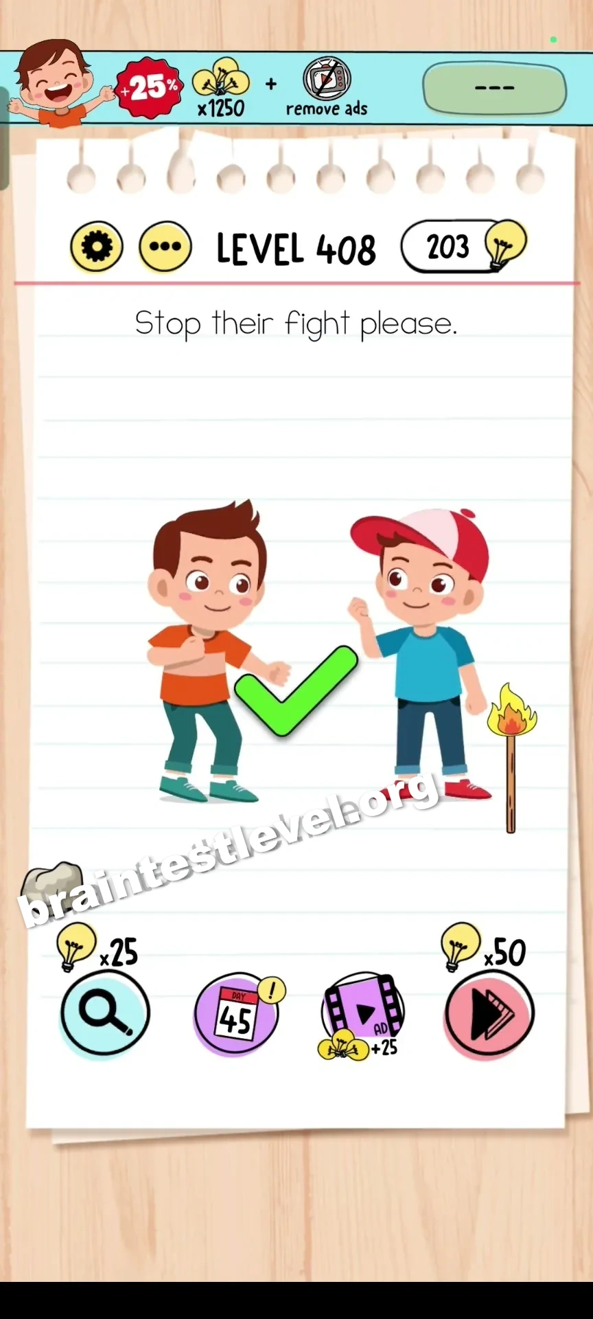 Brain Test Level 408 screenshot 2