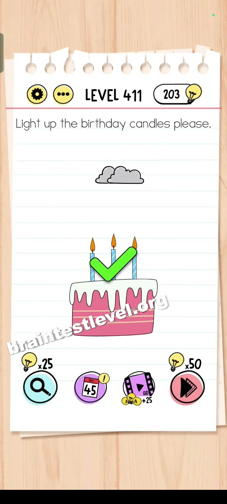 Brain Test Level 411 screenshot 2