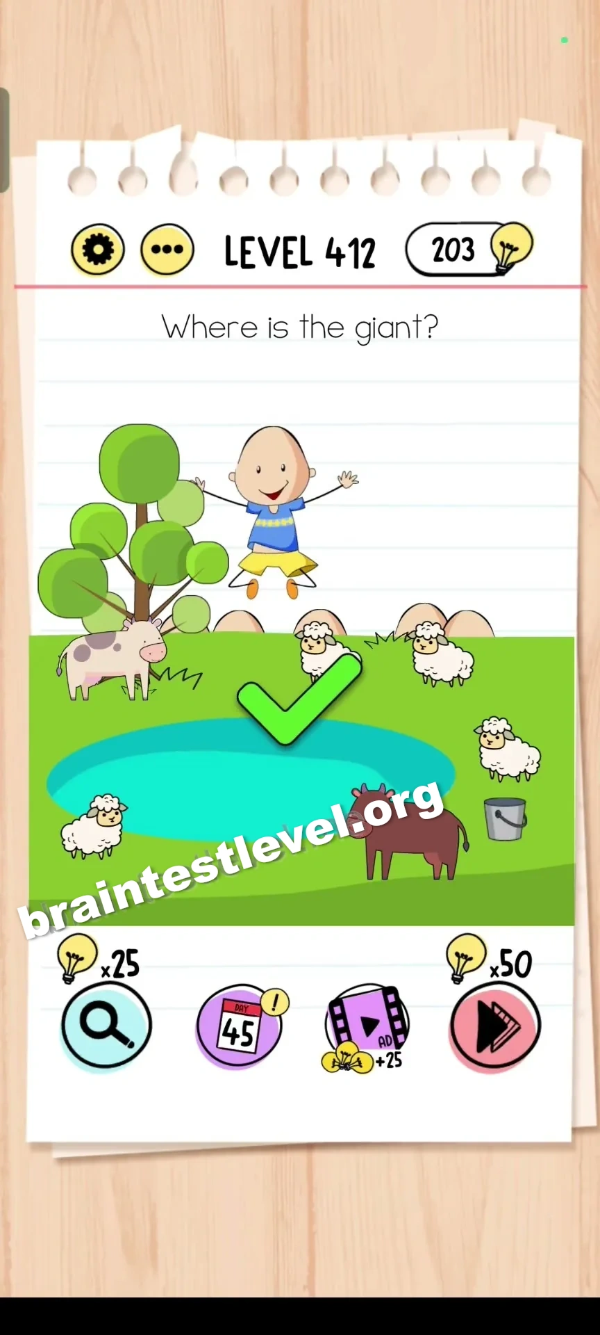 Brain Test Level 412 screenshot 2