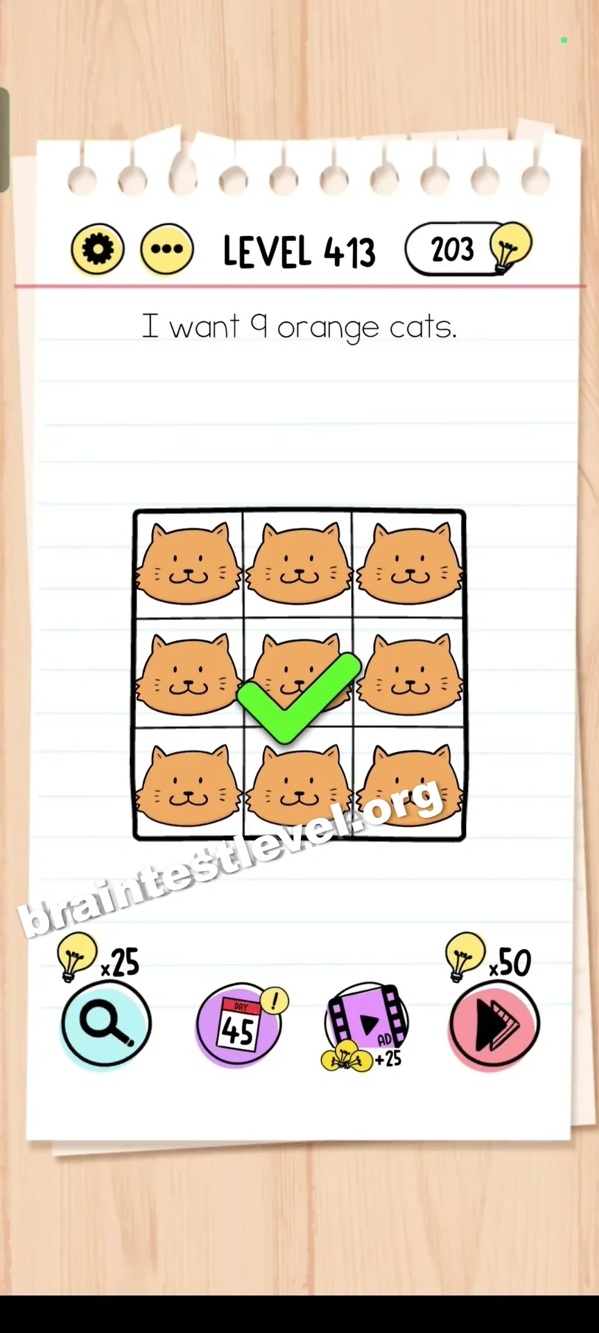Brain Test Level 413 screenshot 2