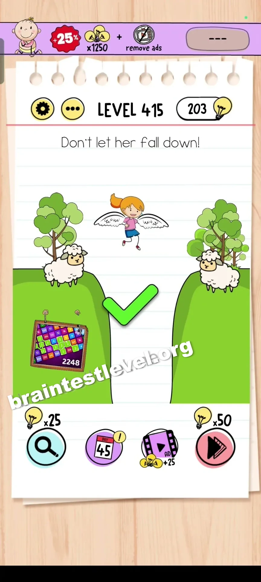 Brain Test Level 415 screenshot 2
