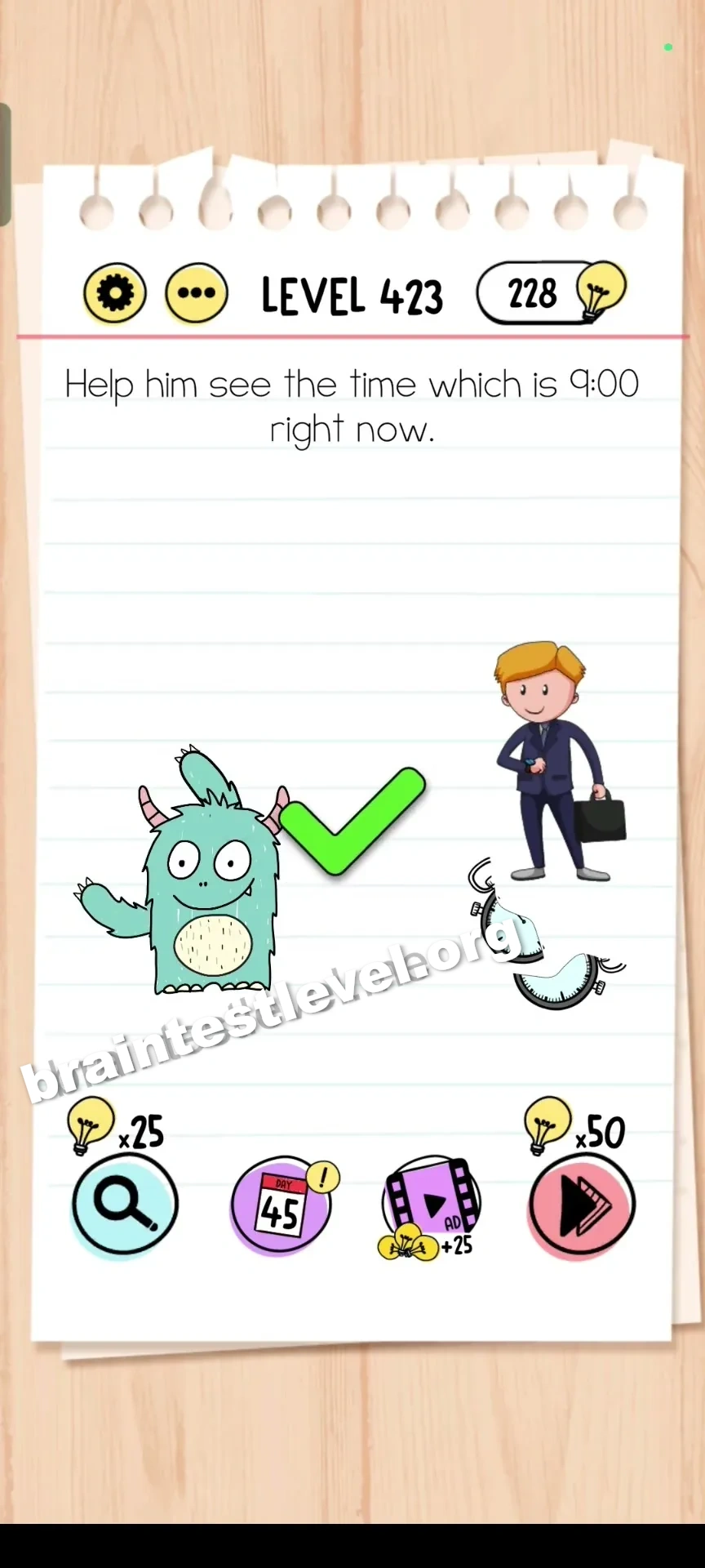 Brain Test Level 423 screenshot 2