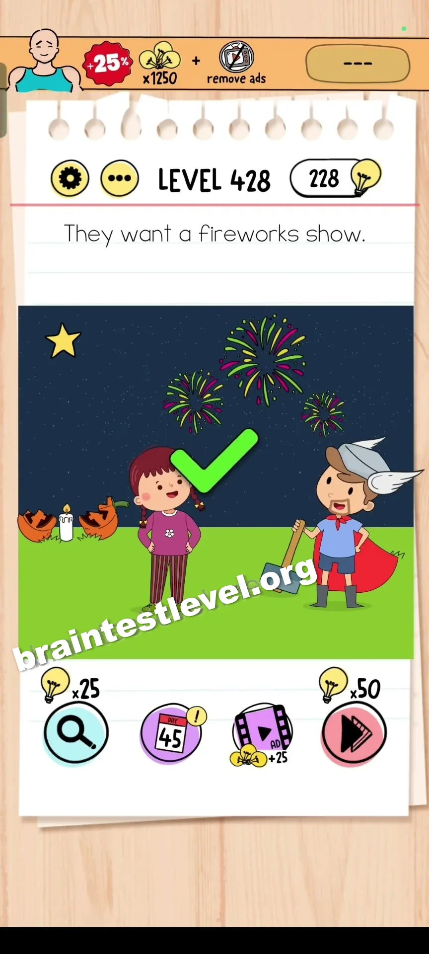 Brain Test Level 428 screenshot 2