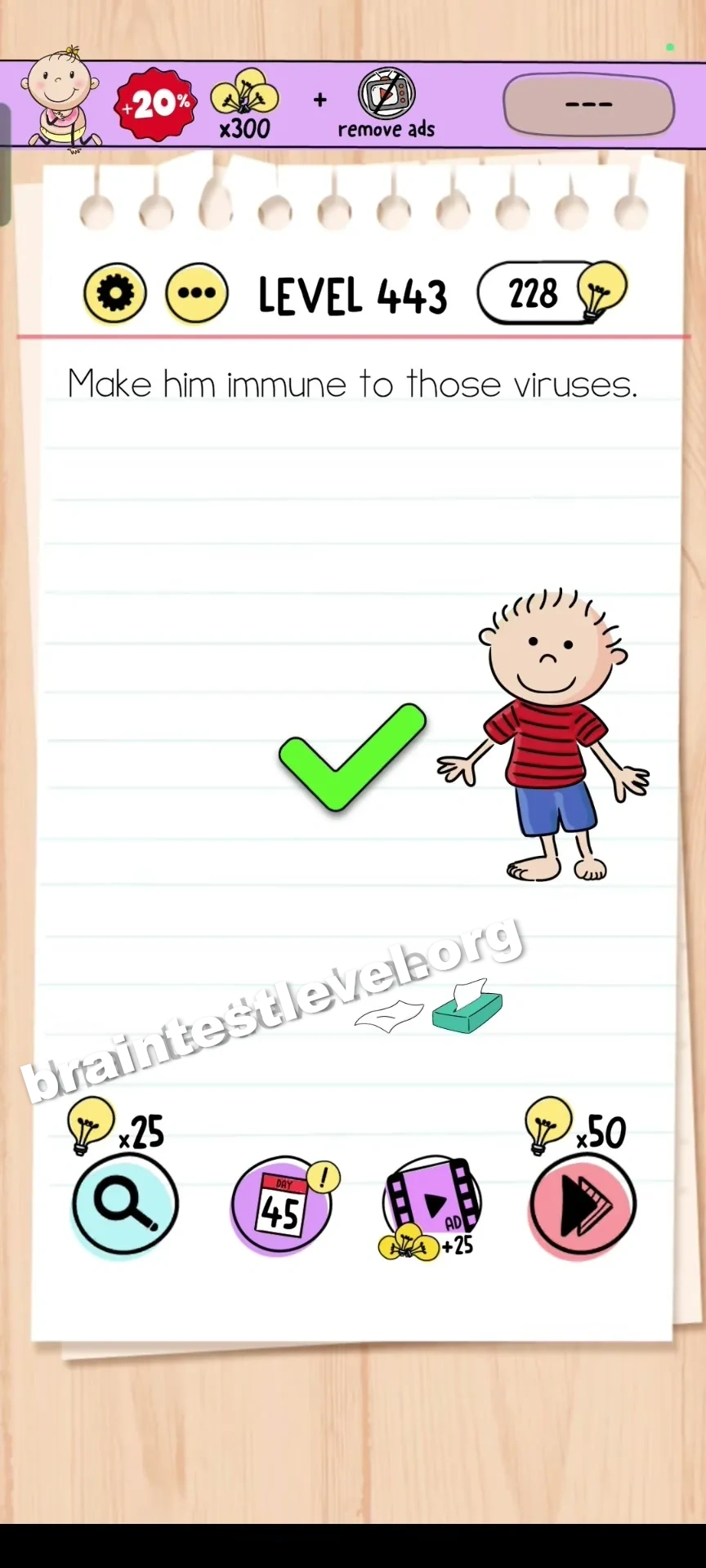 Brain Test Level 443 screenshot 2