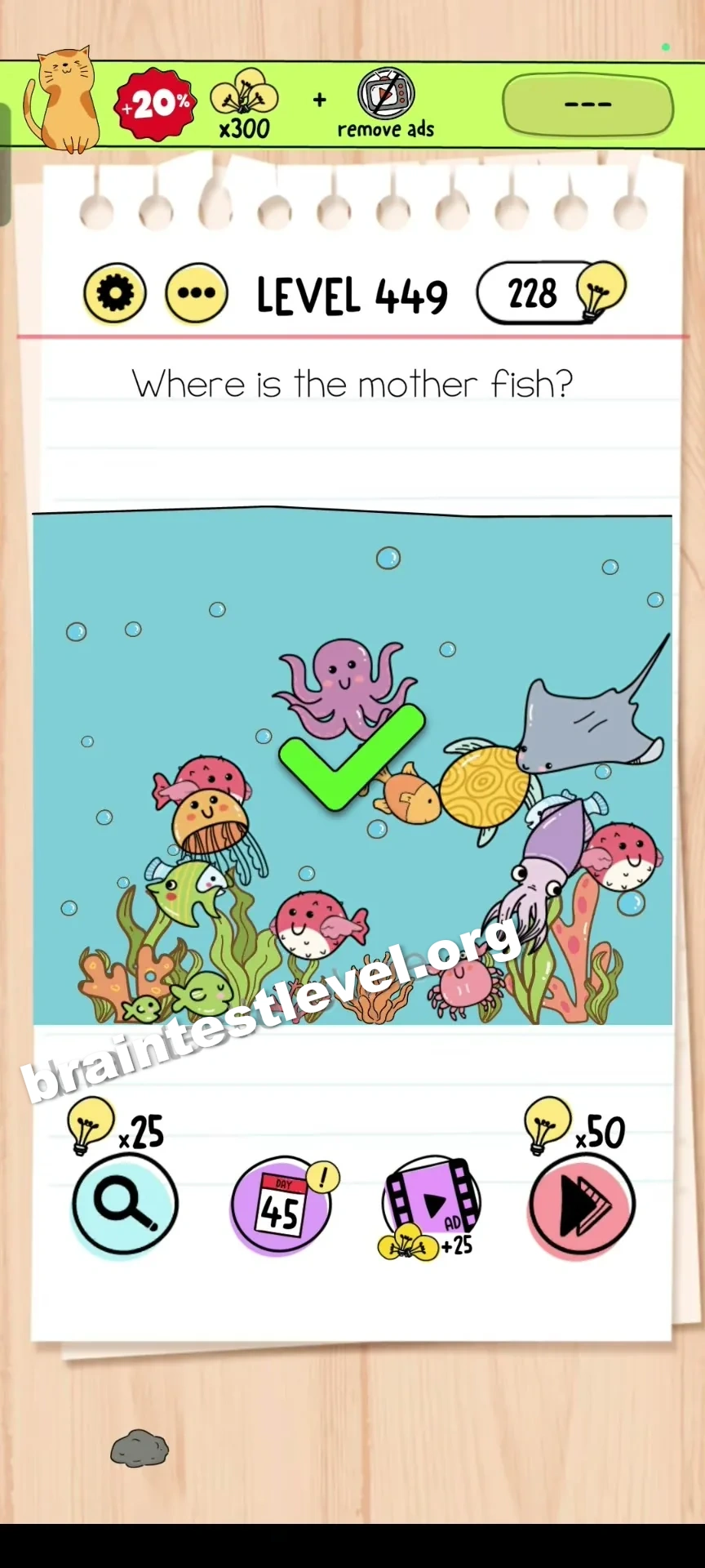 Brain Test Level 449 screenshot 2