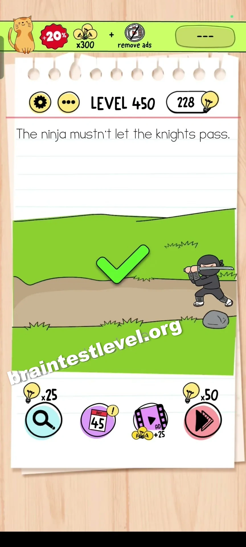 Brain Test Level 450 screenshot 2
