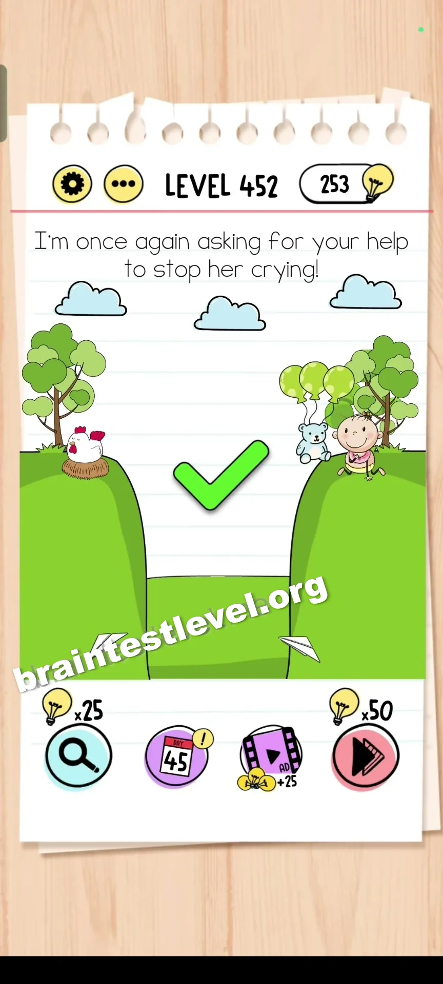 Brain Test Level 452 screenshot 2
