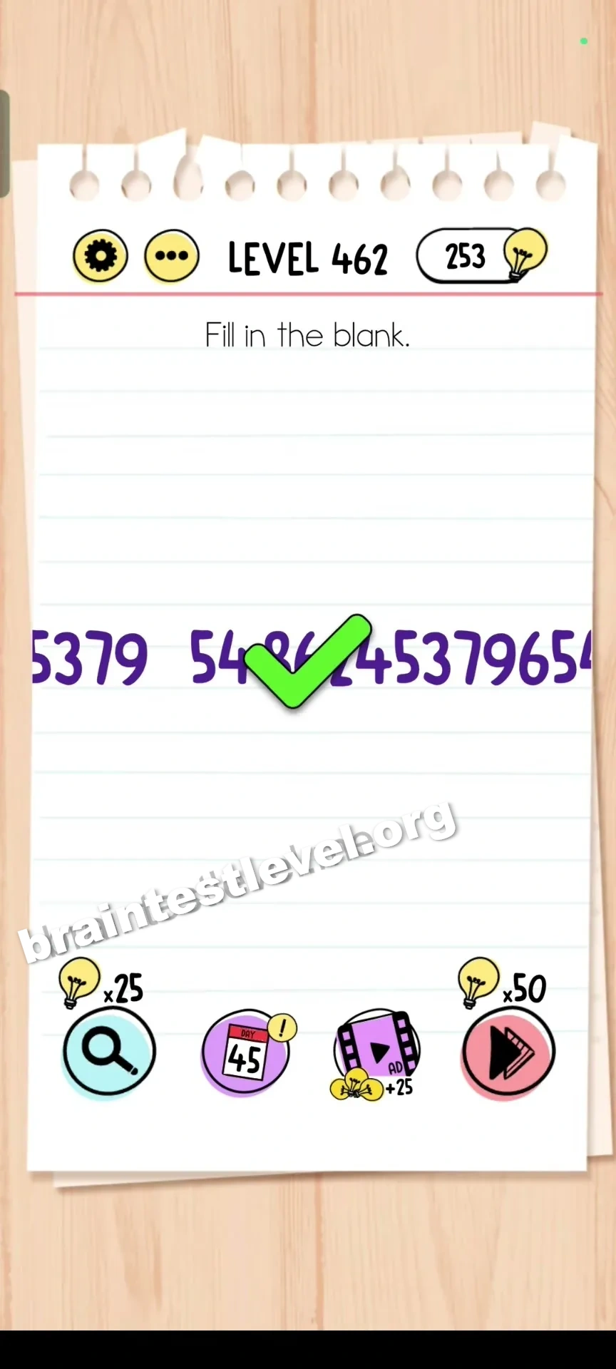 Brain Test Level 462 screenshot 2