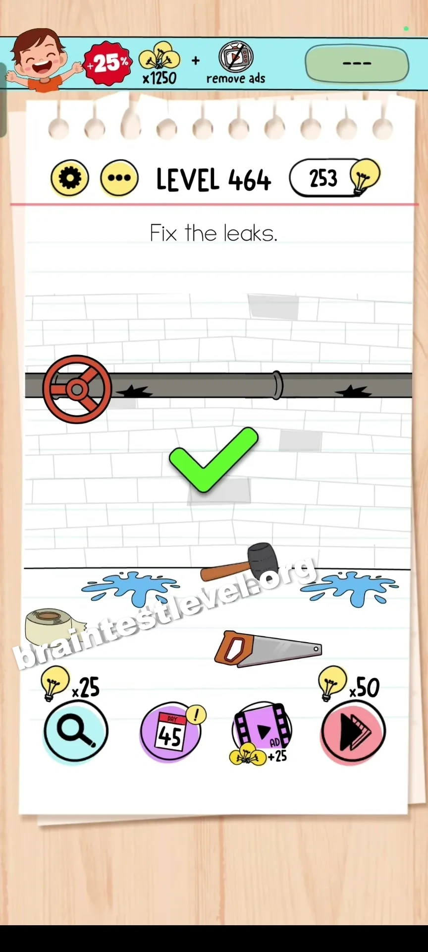 Brain Test Level 464 screenshot 2