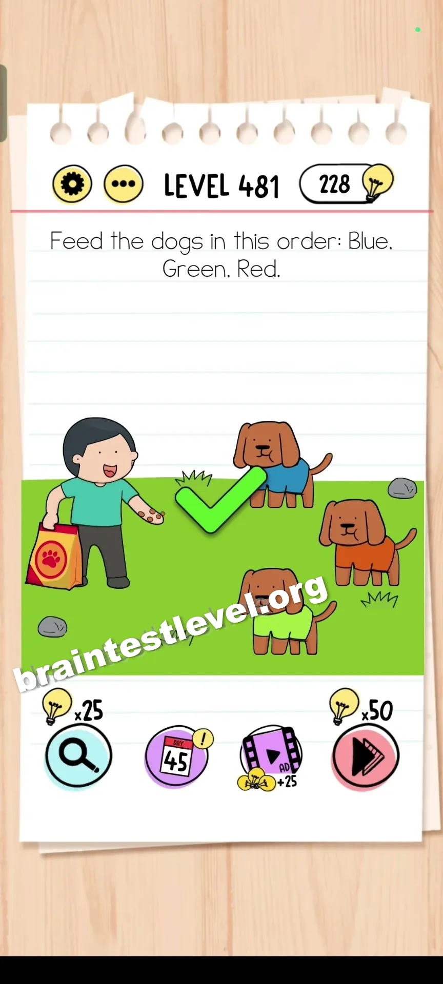 Brain Test Level 481 screenshot 2