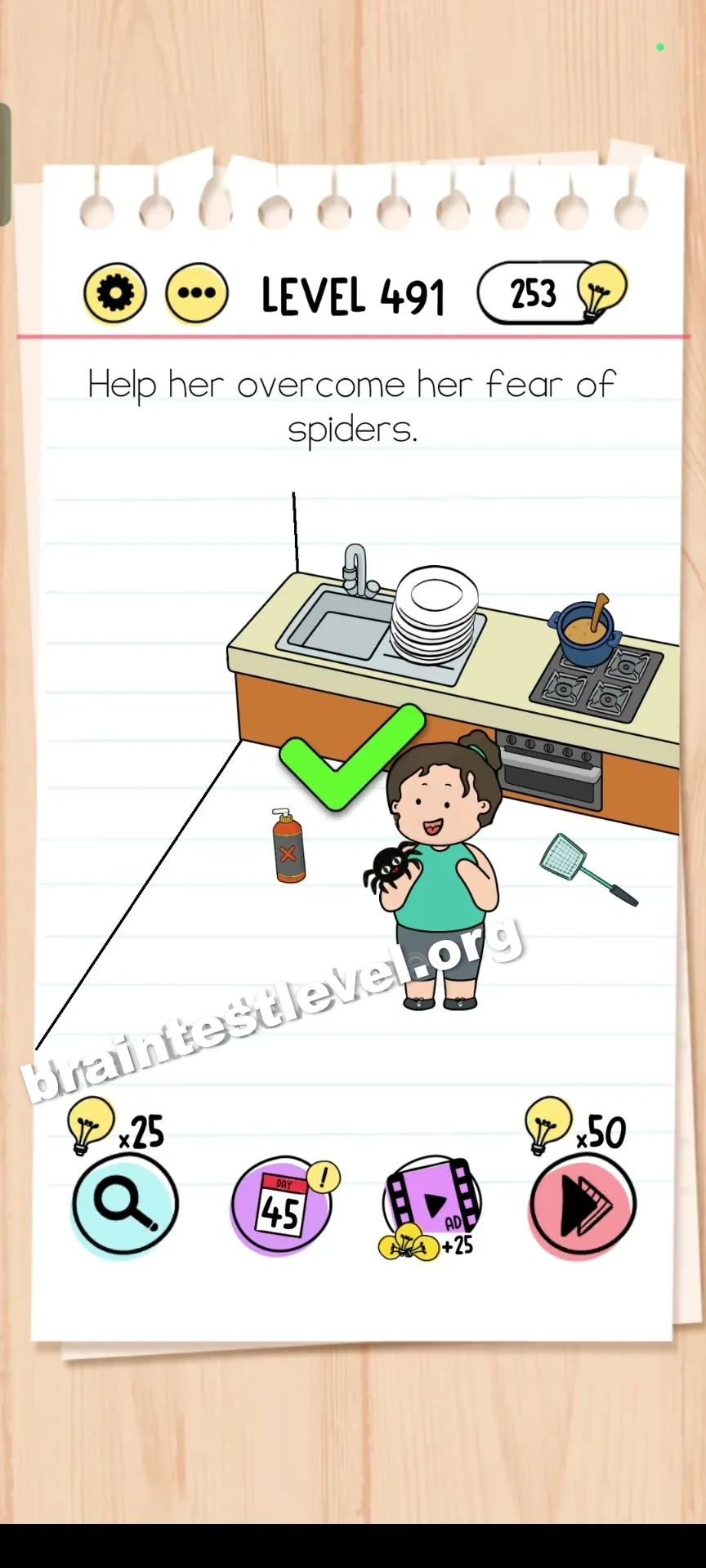 Brain Test Level 491 screenshot 2
