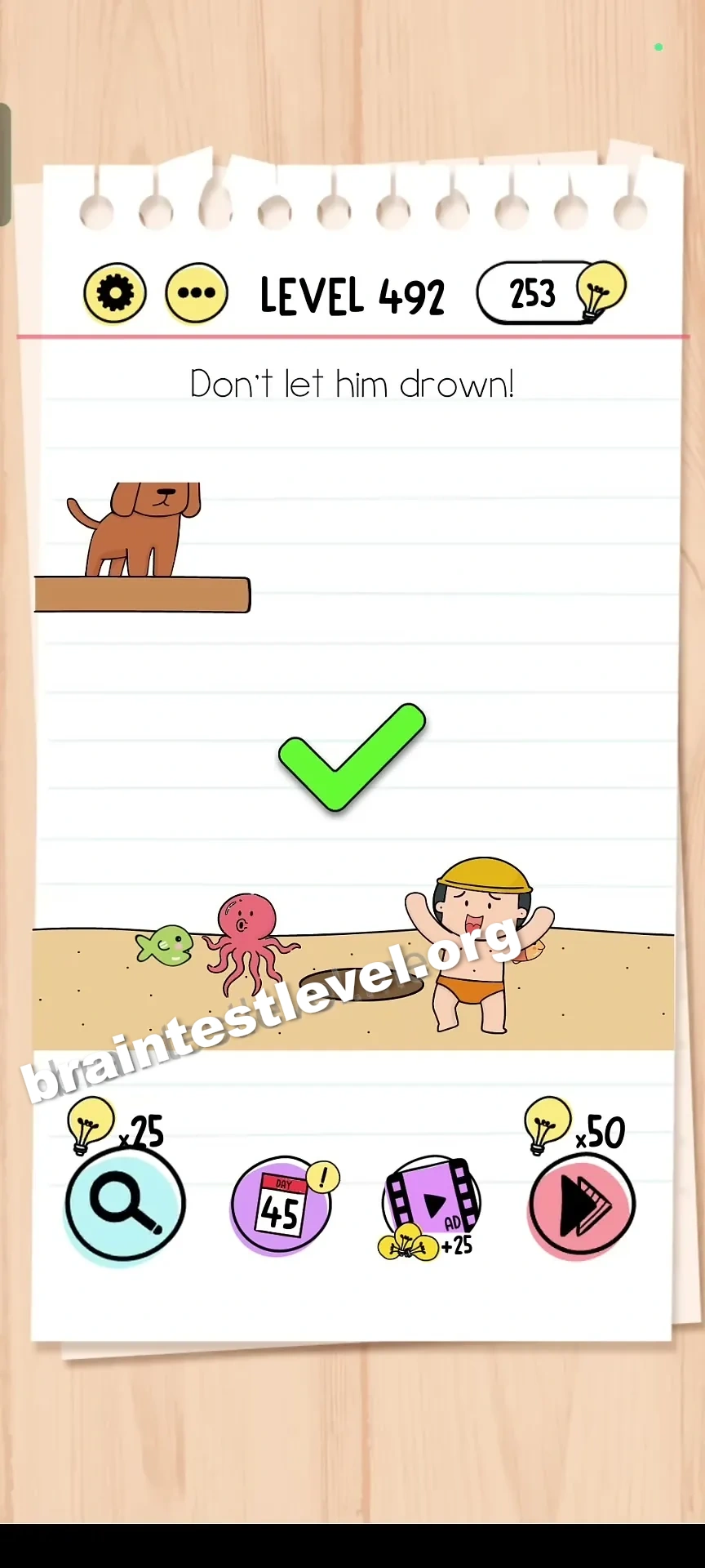 Brain Test Level 492 screenshot 2