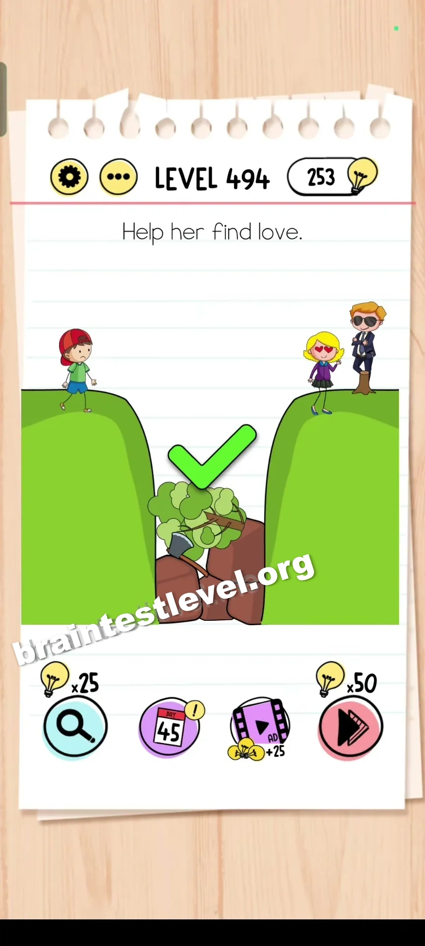 Brain Test Level 494 screenshot 2