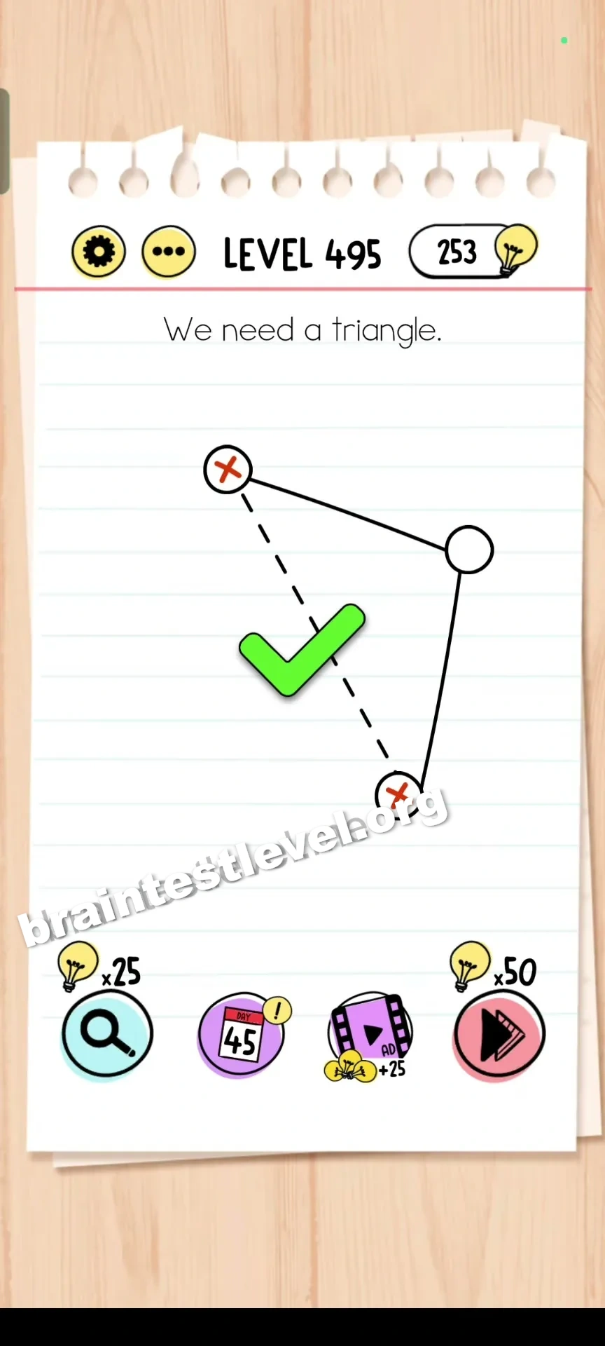 Brain Test Level 495 screenshot 2